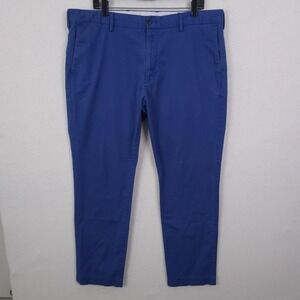 Polo Ralph Lauren Pants Mens 38x30 Blue Stretch Slim Fit Chino Twill Casual